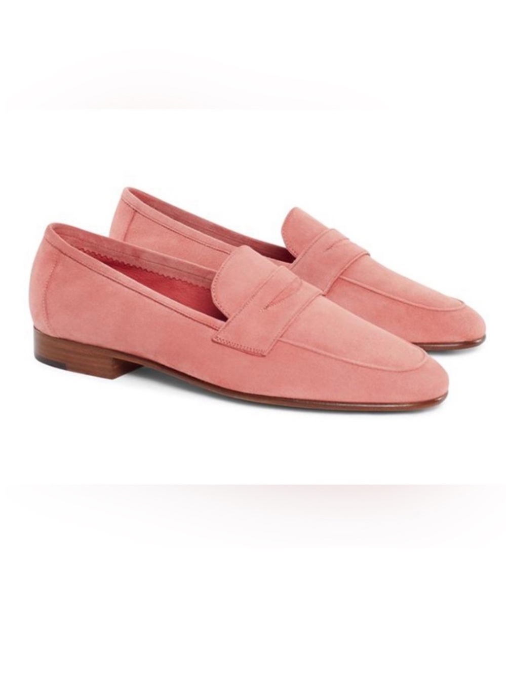 MANSUR GAVRIEL Sz IT 35 US 5 The Classic Suede Blush Pink Loafers Orig $460
